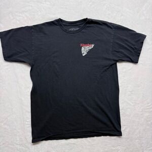 Thunder Skull Graphic T Shirt Black Mens Medium Cotton Short Sleeve